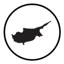 Cyprus map icon