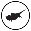 Cyprus map icon