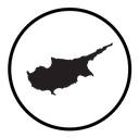 Cyprus map icon