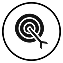 Darts Black Filled icon