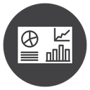 Dashboard Chart Panel Black Filled icon