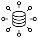Data aggregation icon