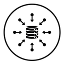 Data aggregation icon