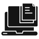 Data analysis Black Filled icon