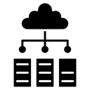 Data Center Cloud Servers icon