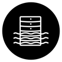 Data lake icon