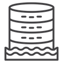 Data lake icon