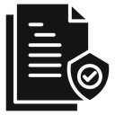 Data protection Black Filled icon