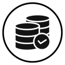 Data storage Black Filled icon