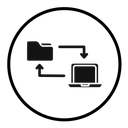 Data transfer icon