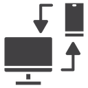 Data transfer PC to mobile 2 icon