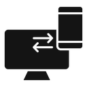 Data transfer PC to mobile icon