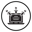 Ddos Black Filled icon