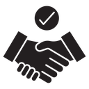 Deal Black Filled icon