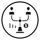 Debt holders Black Filled icon