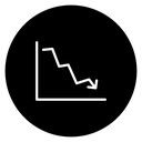Declining Chart icon