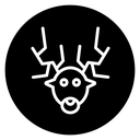 Deer rudolph icon