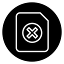 Delete Document icon
