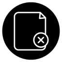 Delete document 2 icon