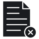 Delete Document 3 icon