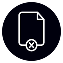 Delete document 2 icon