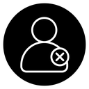 Delete user icon