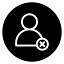 Delete user 2 icon