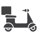 Delivery scooter icon