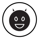 Demon devil icon