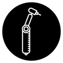 Dental nozzle drill Black Filled icon