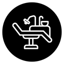 Dentist chair icon