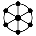 Dependency Black Filled icon