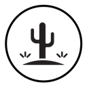 Desert cactus icon
