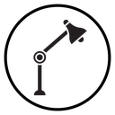 Desk lamp icon