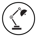 Desk lamp icon