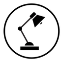 Desk lamp icon