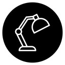 Desk lamp icon