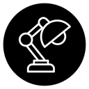Desk lamp icon