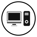 Desktop computer icon
