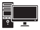 Desktop computer icon