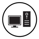 Desktop computer icon