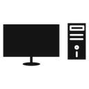 Desktop computer icon