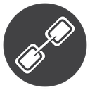 Diagonal Chain Link Black Filled icon