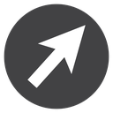 Diagonal Cursor Pointer icon