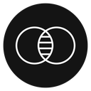 Diagram venn 4 icon