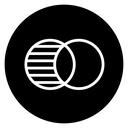Diagram venn icon