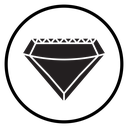 Diamond Black Filled icon
