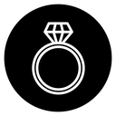 Diamond ring icon