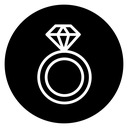 Diamond ring icon