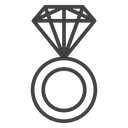 Diamond ring icon